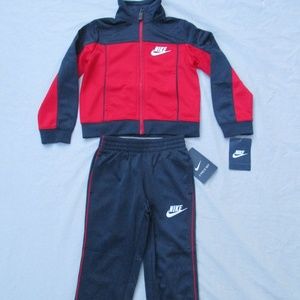 blue and red nike tracksuit